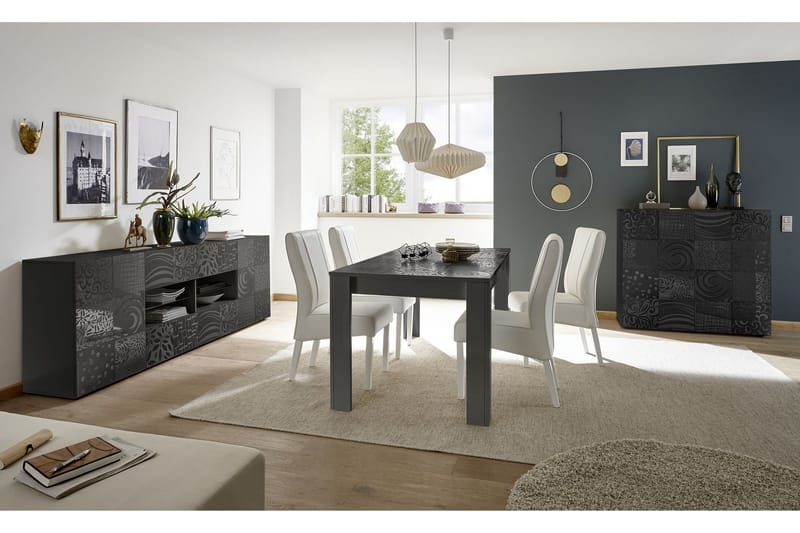 Mironne Sideboard 241 cm 4 Hyllor - Grå - Möbler - Tv möbel & mediamöbel - TV-möbelset