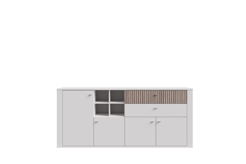 Naousea Sideboard 41x196 cm - Vit/Brun - Förvaring - Förvaringsmöbler - Sideboard & skänk