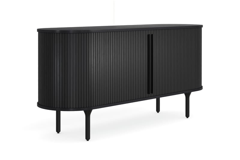 Noira Sideboard 150x45 cm Massiv Ek - Svart - Förvaring - Förvaringsmöbler - Sideboard & skänk