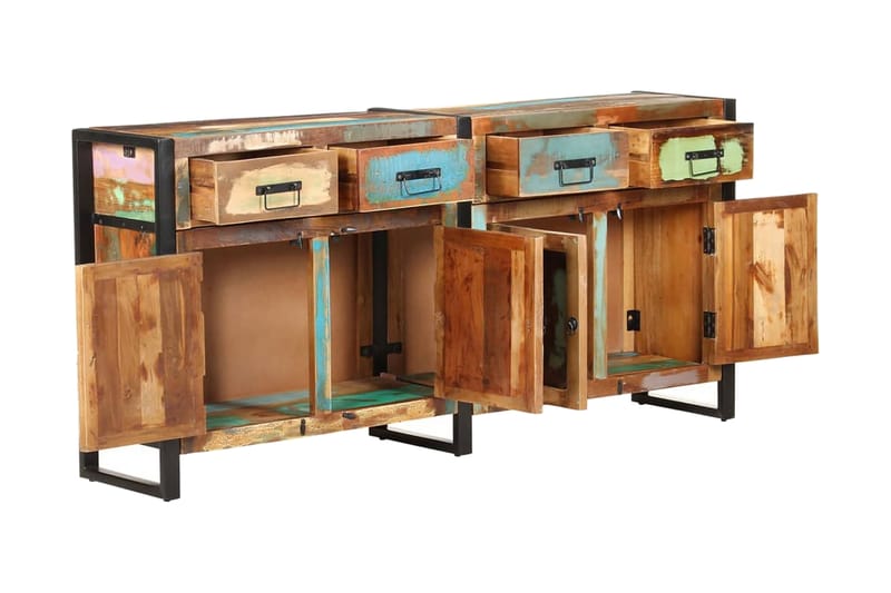 Skänk 172x35x80 cm massivt återvunnet trä - Brun - Förvaring - Förvaringsmöbler - Sideboard & skänk