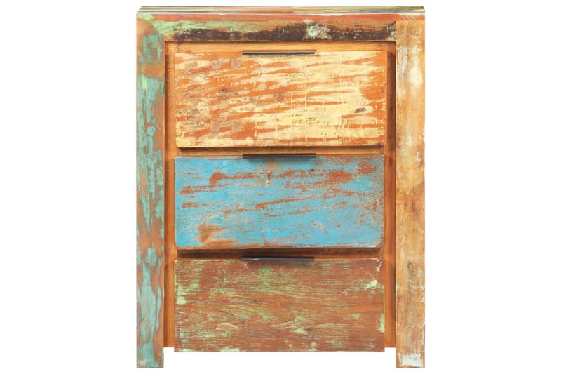 Skänk 59x33x75 cm massivt återvunnet trä - Flerfärgad - Förvaring - Förvaringsmöbler - Sideboard & skänk