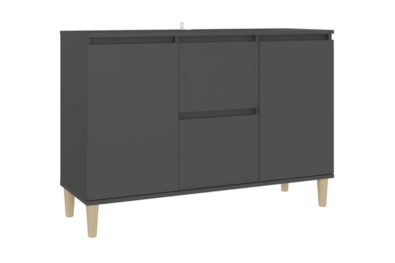 Skänk grå 103,5x35x70 cm spånskiva - Grå - Förvaring - Förvaringsmöbler - Sideboard & skänk