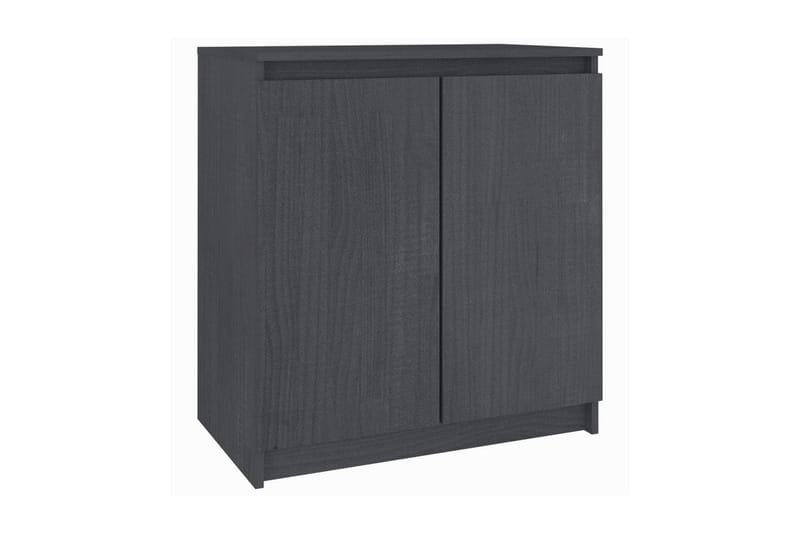 Skänk grå 60x36x65 cm massiv furu - Grå - Förvaring - Förvaringsmöbler - Sideboard & skänk