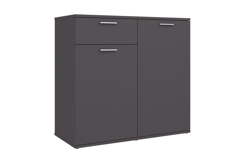 Skänk grå 80x36x75 cm spånskiva - Grå - Förvaring - Förvaringsmöbler - Sideboard & skänk