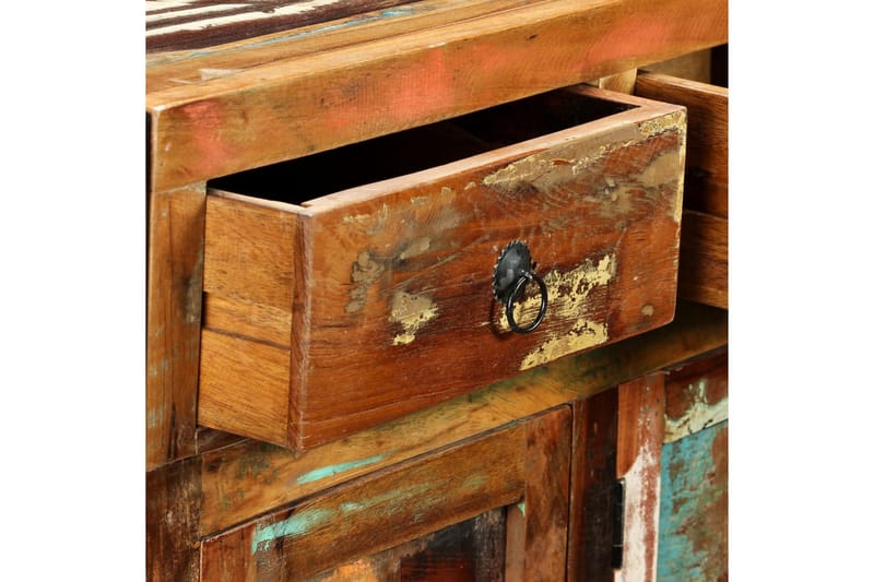 Skänk massivt återvunnet trä 120x35x76 cm - Brun - Förvaring - Förvaringsmöbler - Sideboard & skänk