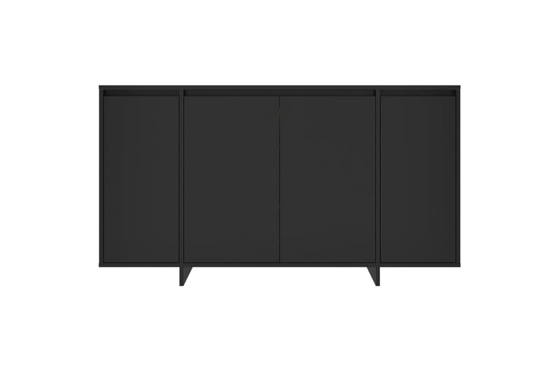 Skänk svart 135x41x75 cm spånskiva - Svart - Förvaring - Förvaringsmöbler - Sideboard & skänk