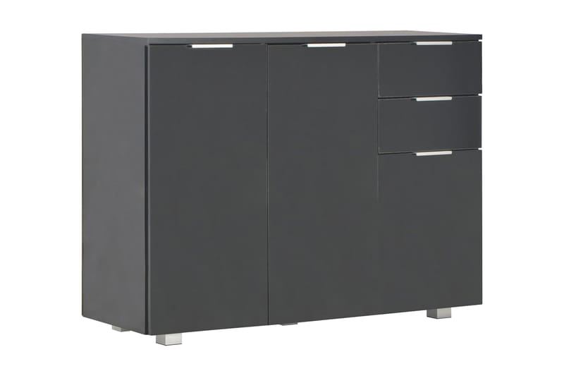Skänk svart högglans 107x35x76 cm - Svart - Förvaring - Förvaringsmöbler - Sideboard & skänk