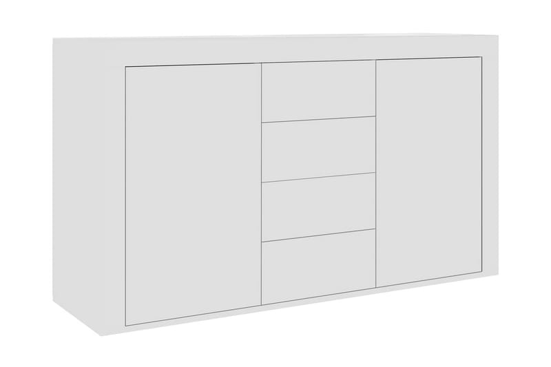 Skänk vit 120x36x69 cm spånskiva - Vit - Förvaring - Förvaringsmöbler - Sideboard & skänk