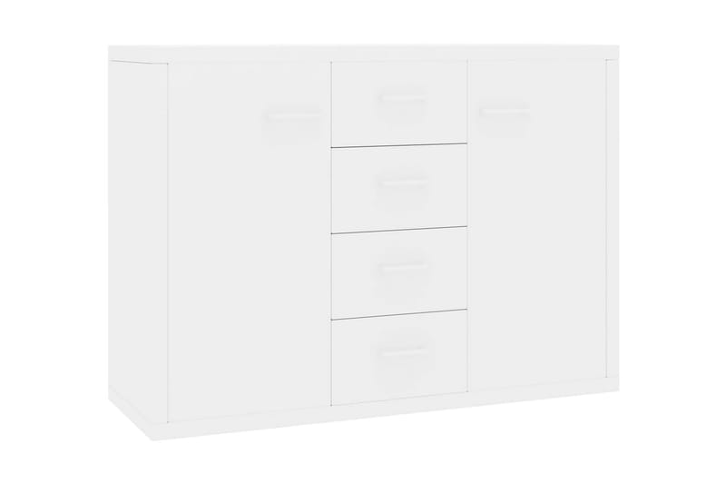 Skänk vit högglans 88x30x65 cm spånskiva - Vit - Förvaring - Förvaringsmöbler - Sideboard & skänk
