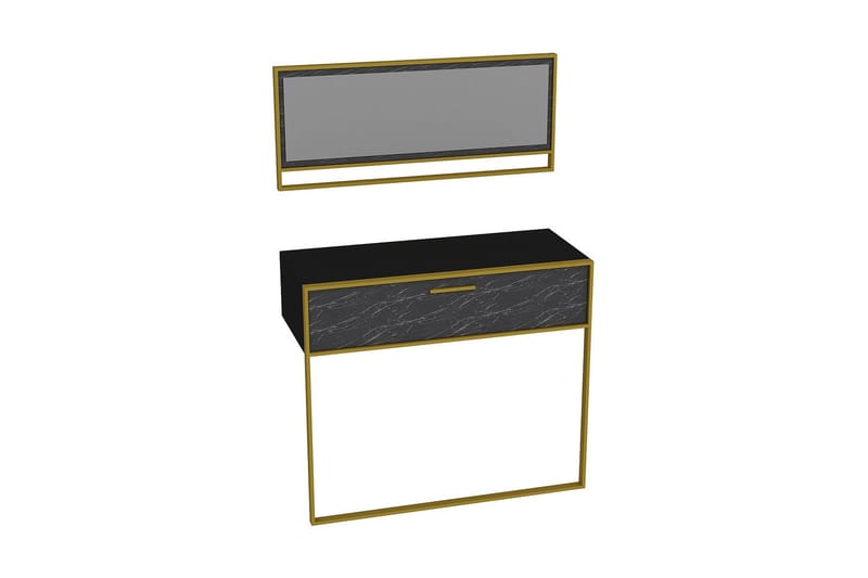 Susia Sideboard 90 cm - Guld|Svart - Förvaring - Förvaringsmöbler - Sideboard & skänk