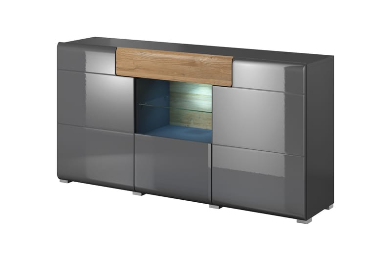 Toreno Sideboard 39x159 cm - Antracit/Natur - Förvaring - Förvaringsmöbler - Sideboard & skänk