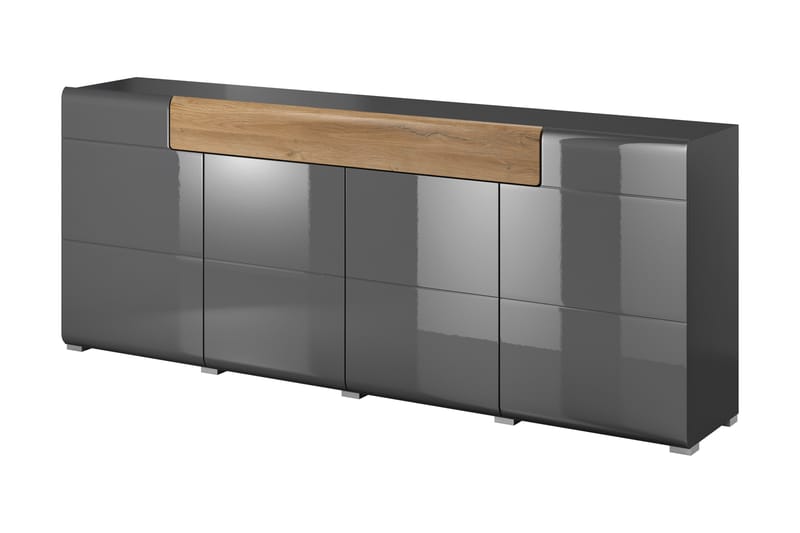 Toreno Sideboard 39x208 cm - Antracit/Natur - Förvaring - Förvaringsmöbler - Sideboard & skänk