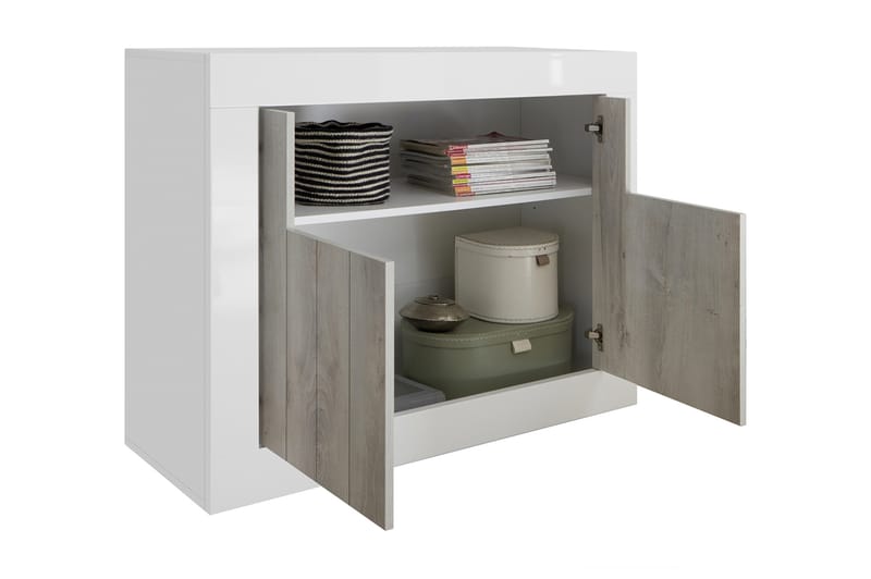 Urbino Piccolo Skänk 110 cm - Vit/Grå - Förvaring - Förvaringsmöbler - Sideboard & skänk