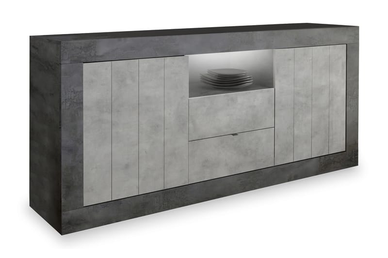 Urbino Skänk 184 cm - Grå - Förvaring - Förvaringsmöbler - Sideboard & skänk