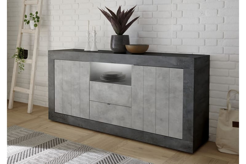 Urbino Skänk 184 cm - Grå - Möbler - Möbelset - Möbelset för vardagsrum