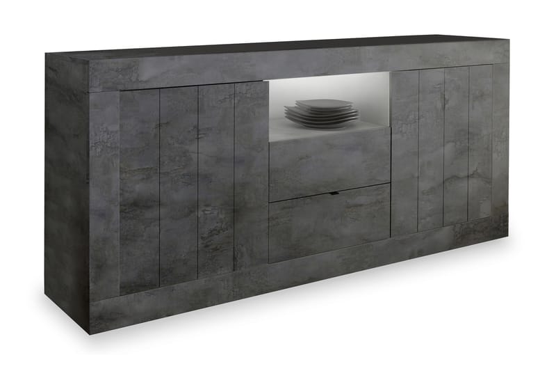 Urbino Skänk 184 cm - Mörkgrå Betong - Förvaring - Förvaringsmöbler - Sideboard & skänk