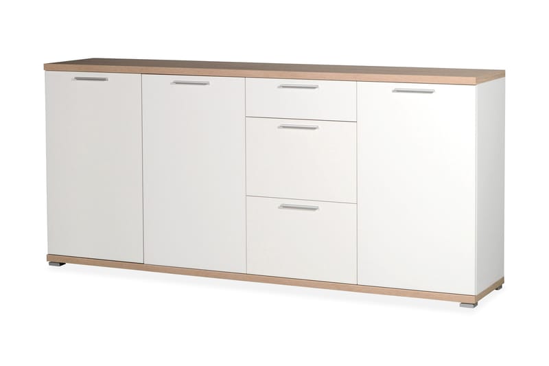 Warell Sideboard 192 cm - Ek/Vit - Möbler - Stolar & fåtöljer - Sittbänk - Skobänk & skohylla med bänk