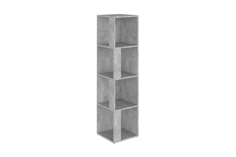 Hörnhylla betonggrå 33x33x132 cm spånskiva - Grå - Förvaring - Hylla - Hörnhylla