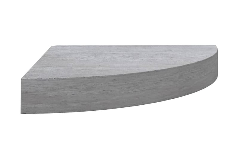 Svävande hörnhyllor 4 st betonggrå 35x35x3,8 cm MDF - Grå - Hushåll - Matlagning & Bakning - Köksredskap & kökstillbehör