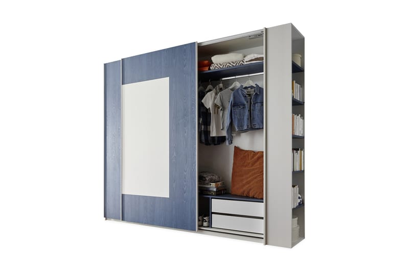 Periera Lådset 87 cm - Vit/Blå - Förvaring - Klädförvaring - Garderob & garderobssystem - Garderobsinredning - Övriga garderobstillbehör