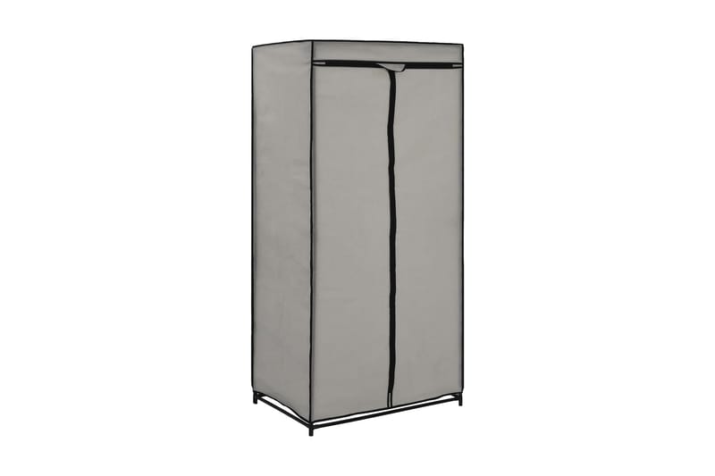 Garderob grå 75x50x160 cm - Grå - Förvaring - Klädförvaring - Garderob & garderobssystem - Resegarderob