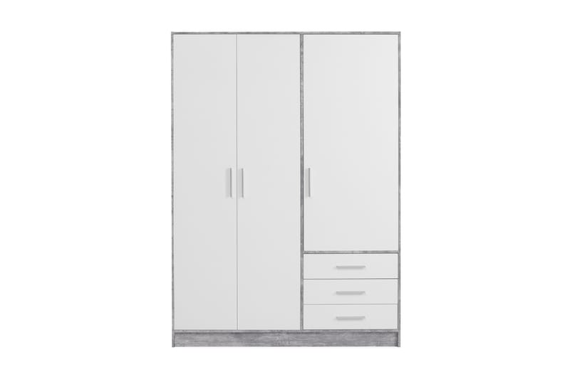 Ashgate Garderob 145 cm - Grå/Vit - Förvaring - Klädförvaring - Garderob & garderobssystem
