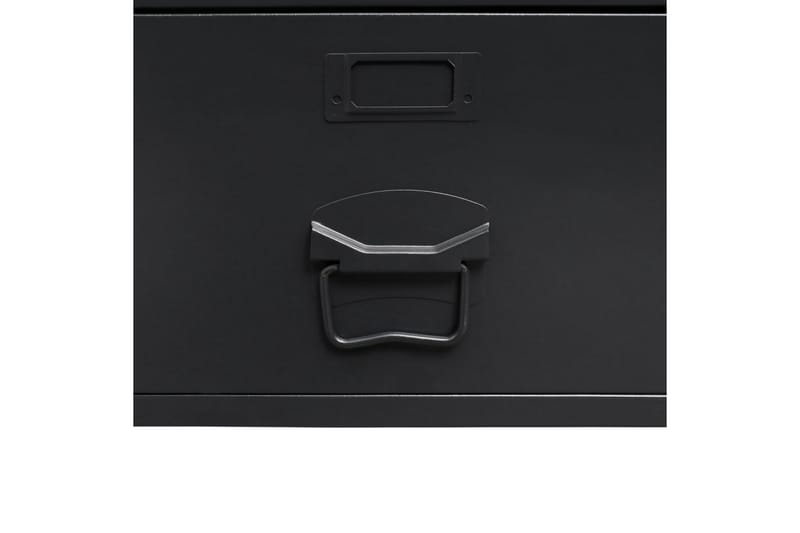 Garderob industriell stil metall 90x40x180 cm svart - Svart - Förvaring - Klädförvaring - Garderob & garderobssystem