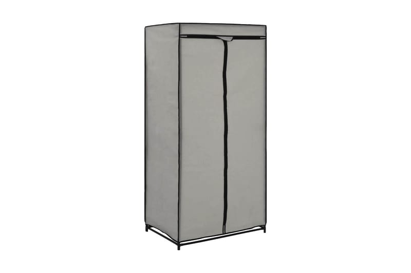 Garderober 2 st grå 75x50x160 cm - Grå - Förvaring - Klädförvaring - Garderob & garderobssystem
