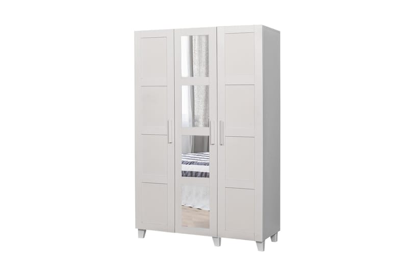 Linsy Garderob 189 cm - Vit - Förvaring - Klädförvaring - Garderob & garderobssystem