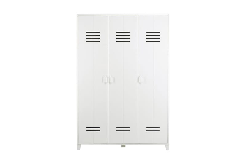 Locker Garderob 123 cm - Vit Tall - Förvaring - Klädförvaring - Garderob & garderobssystem