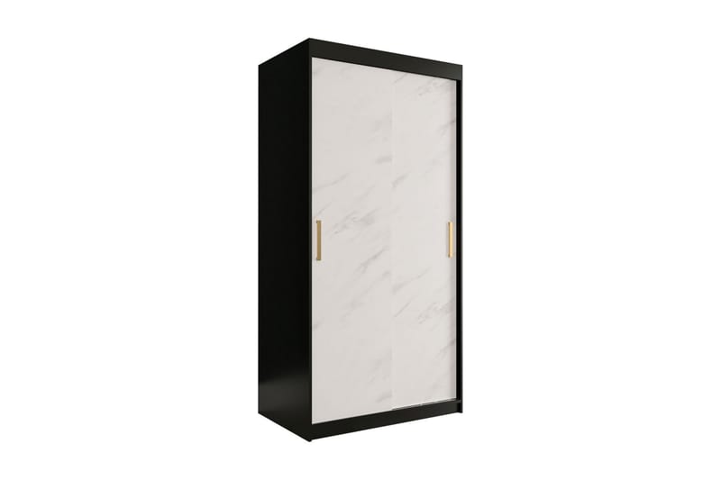 Marmuria Garderob 100 cm Marmormönster - Svart/Vit/Guld - Förvaring - Klädförvaring - Garderob & garderobssystem