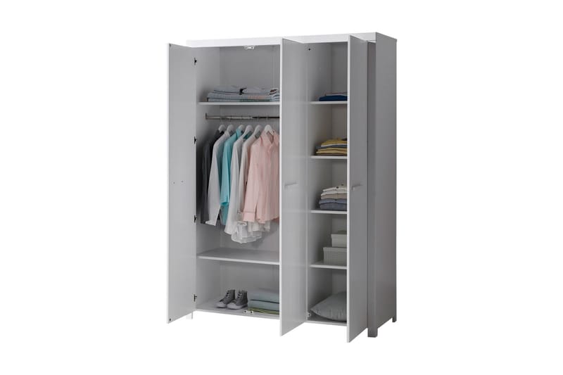 Nilda Garderob 2 Dörrar - Vit - Förvaring - Klädförvaring - Garderob & garderobssystem