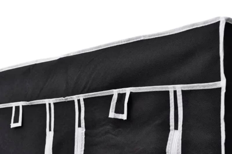 Resegarderob tyg 2 st svart - Svart - Förvaring - Klädförvaring - Garderob & garderobssystem
