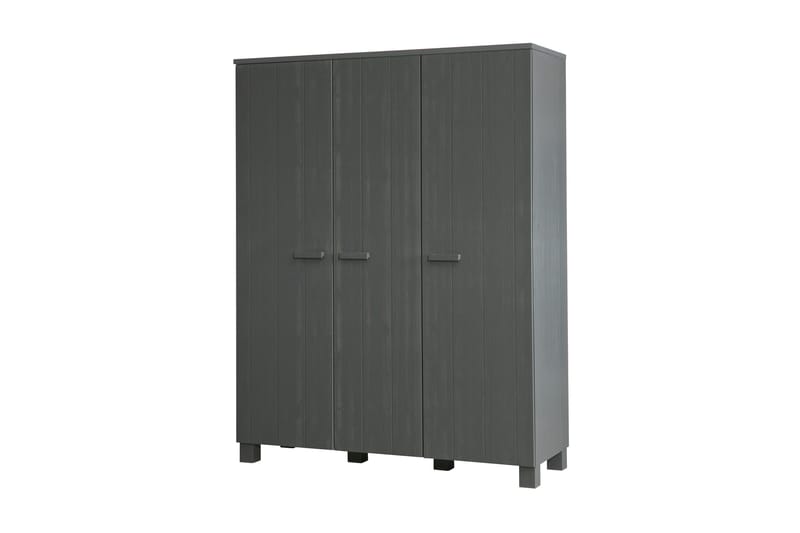 Tenney Garderob 158 cm - Stålgrå Tall - Förvaring - Klädförvaring - Garderob & garderobssystem