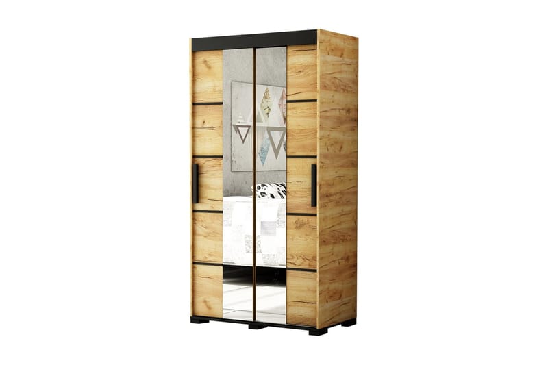 Truve Garderob 195 cm - Natur/Svart - Förvaring - Klädförvaring - Garderob & garderobssystem