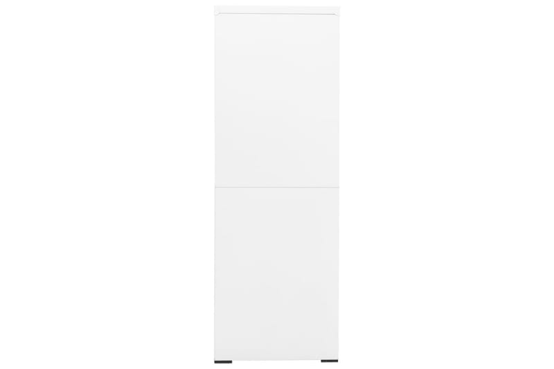 Dokumentskåp vit 90x46x134 cm stål - Vit - Förvaring - Skåp - Förvaringsskåp - Kontorsskåp - Dokumentskåp
