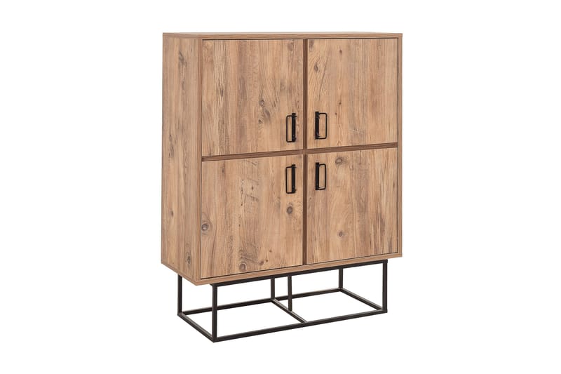 Sapphira Förvaringsskåp 4 Dörrar - Trä/Svart - Förvaring - Förvaringsmöbler - Sideboard & skänk