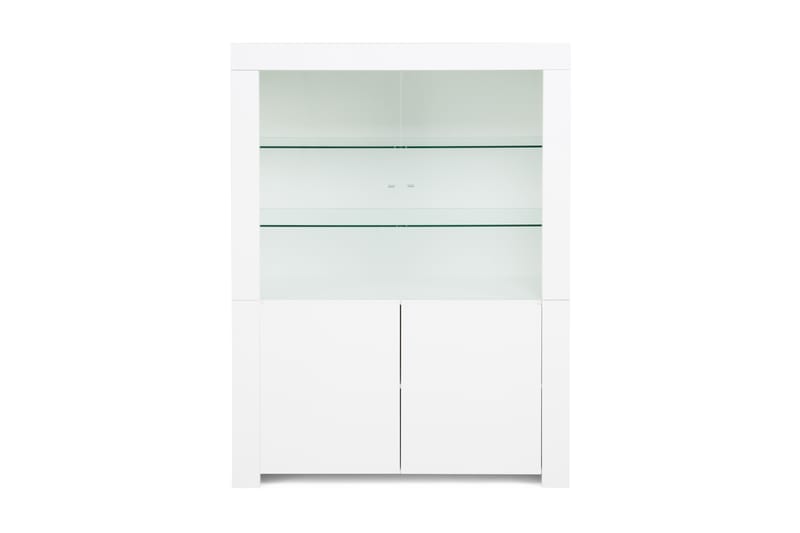 Amalfi Vitrinskåp 123 cm 4 Dörrar - Vit - Förvaring - Förvaringsmöbler - Sideboard & skänk