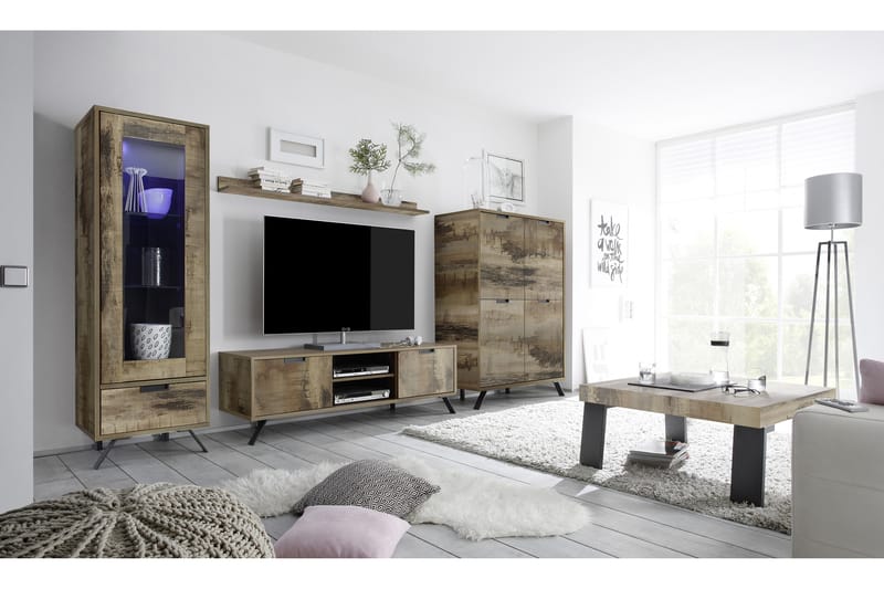 Palma Vitrinskåp 56 cm - Brun - Möbler - Tv möbel & mediamöbel - TV bänk & mediabänk