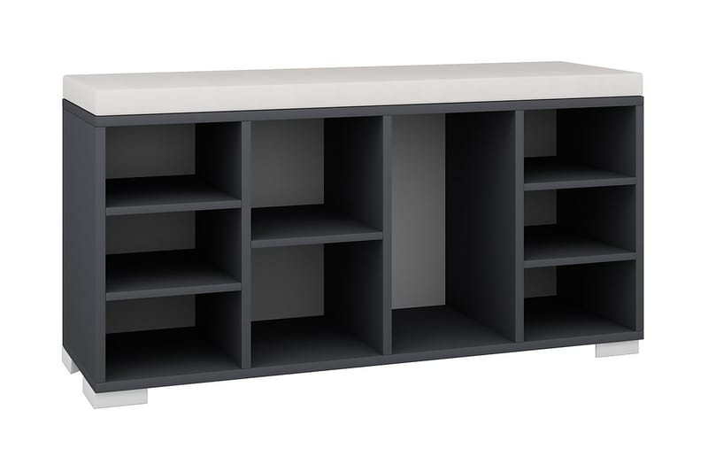 Rinorea Skoskåp 110x57,8 cm - Antracit - Möbler - Stolar & fåtöljer - Sittbänk - Skobänk & skohylla med bänk