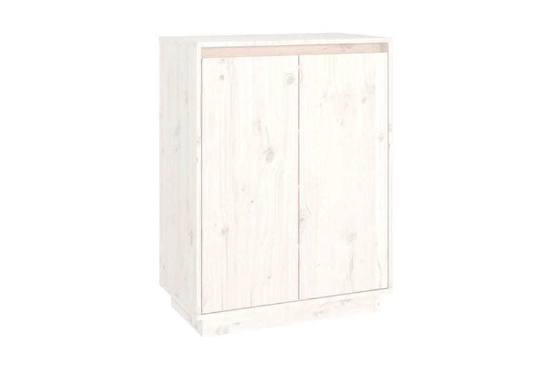 Skoskåp vit 60x35x80 cm massiv furu - Vit - Förvaring - Förvaringsmöbler - Sideboard & skänk