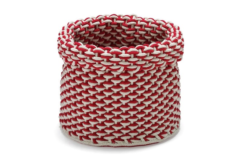 Etol Rope Förvaringskorg 35 cm - Röd - Textil - Mattor - Modern matta - Ullmatta