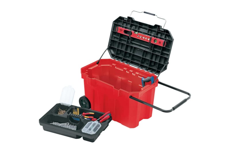 Draper Tools Mobil verktygslåda expert 74x45x49 cm - Röd - Förvaring - Småförvaring - Förvaringslåda - Lådor