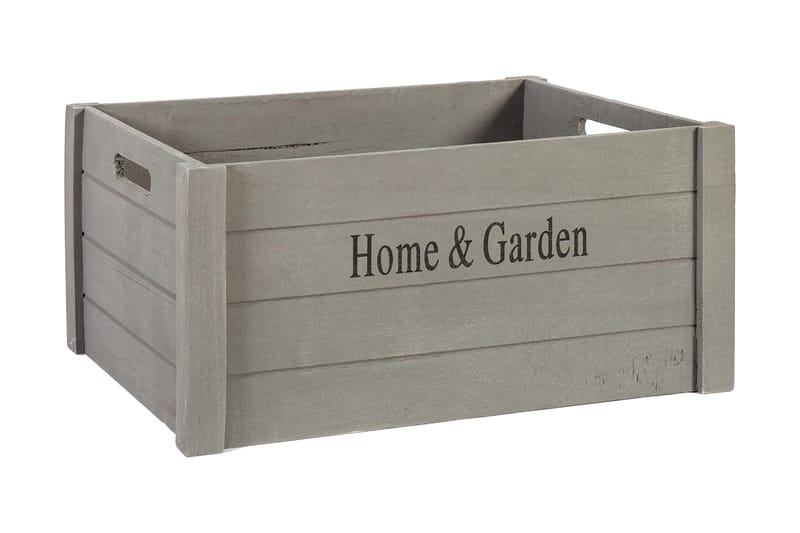 Home&Garden-2 M Trälåda Grå - Förvaring - Småförvaring - Förvaringslåda