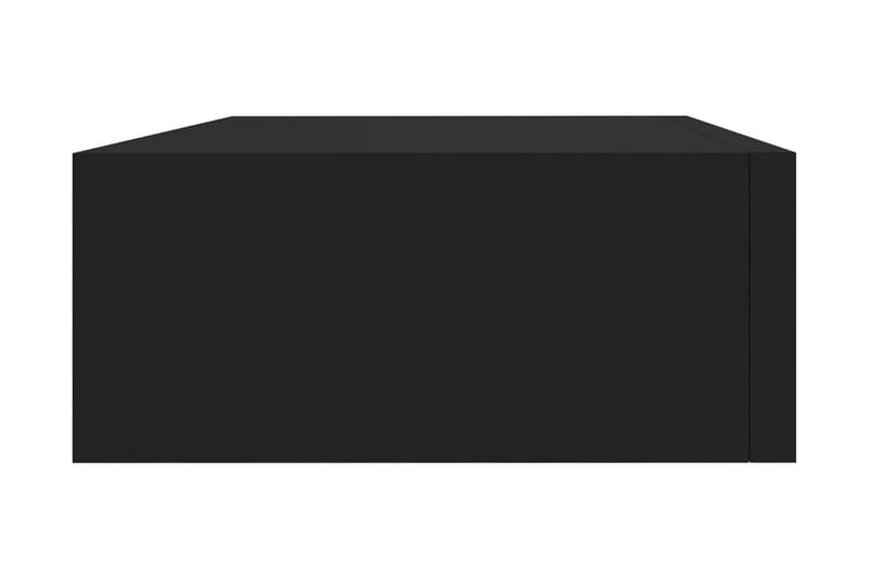 Väggmonterade lådor svart 2 st 40x23,5x10 cm MDF - Svart - Förvaring - Småförvaring - Förvaringslåda
