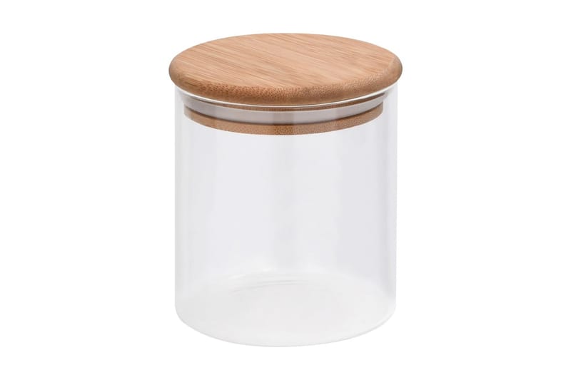 Förvaringsburkar i glas med bambulock 10 st 600 ml - Transparent - Hushåll - Matlagning & Bakning - Köksredskap & kökstillbehör - Flaskor & burkar