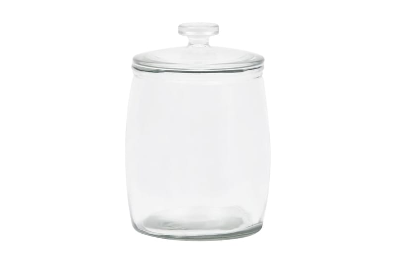 Förvaringsburkar i glas med lock 2 st 8000 ml - Transparent - Hushåll - Matlagning & Bakning - Köksredskap & kökstillbehör - Flaskor & burkar