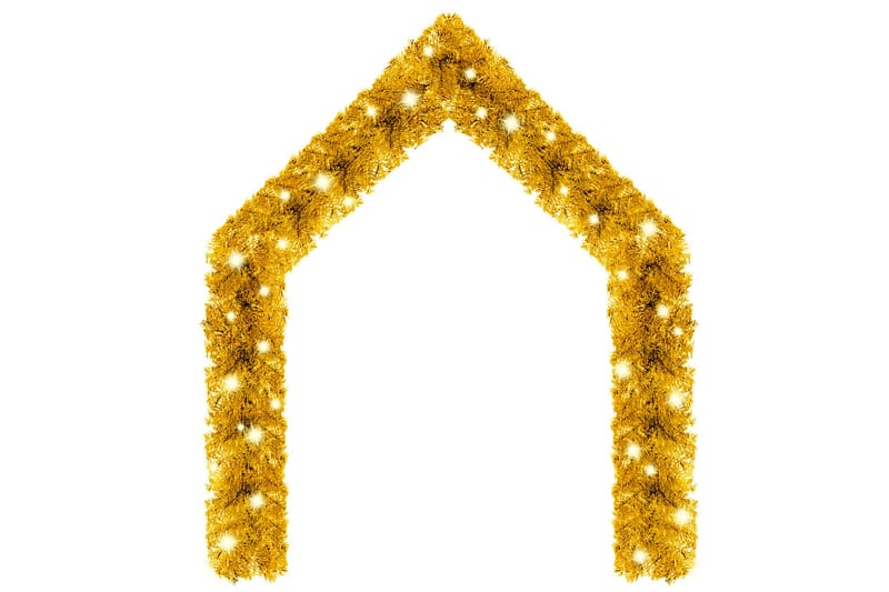Julgirlang med LED-lampor 10 m guld - Guld - Inredning - Dekoration & inredningsdetaljer - Festdekoration