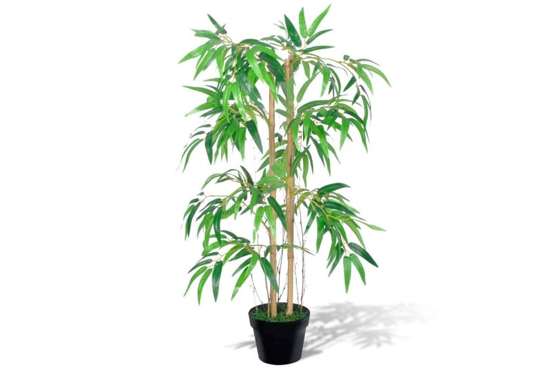 Konstgjord Bambuväxt Twiggy med Kruka 90 cm - Grön - Heminredning - Dekoration - Konstgjorda växter