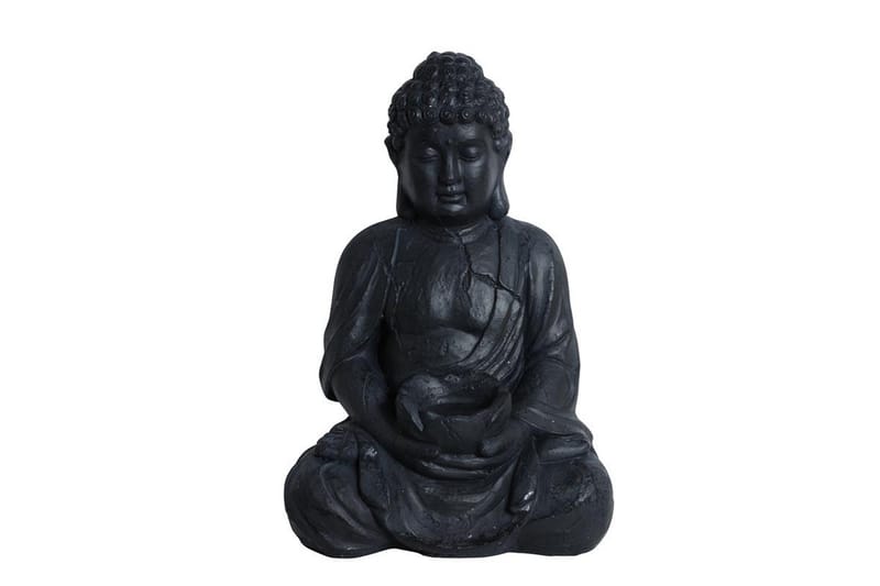 Buddha Figur - Svart/Fiberclay - Belysning & el - Utomhusbelysning - Ljusslinga utomhus